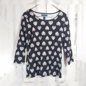 KAREN SCOTT Tee with 3/4 length sleeves